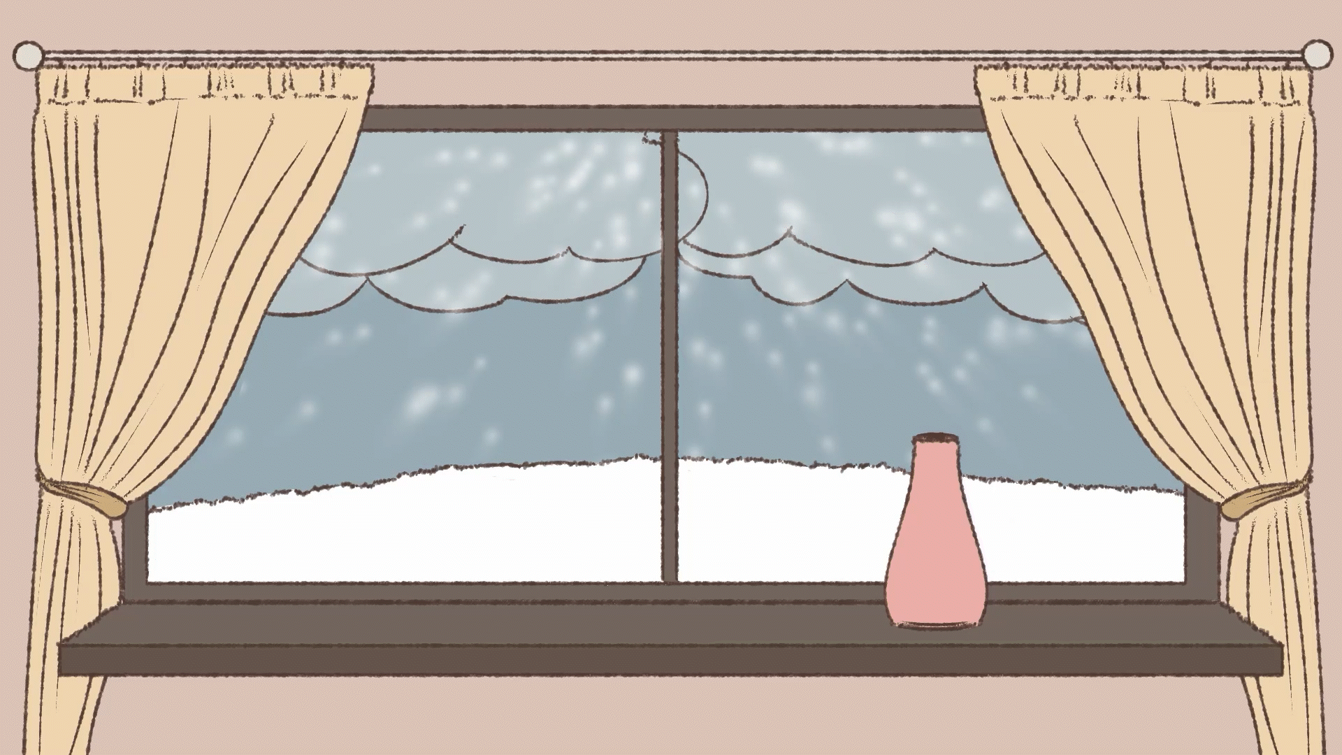 animacion 2d particulas nieve